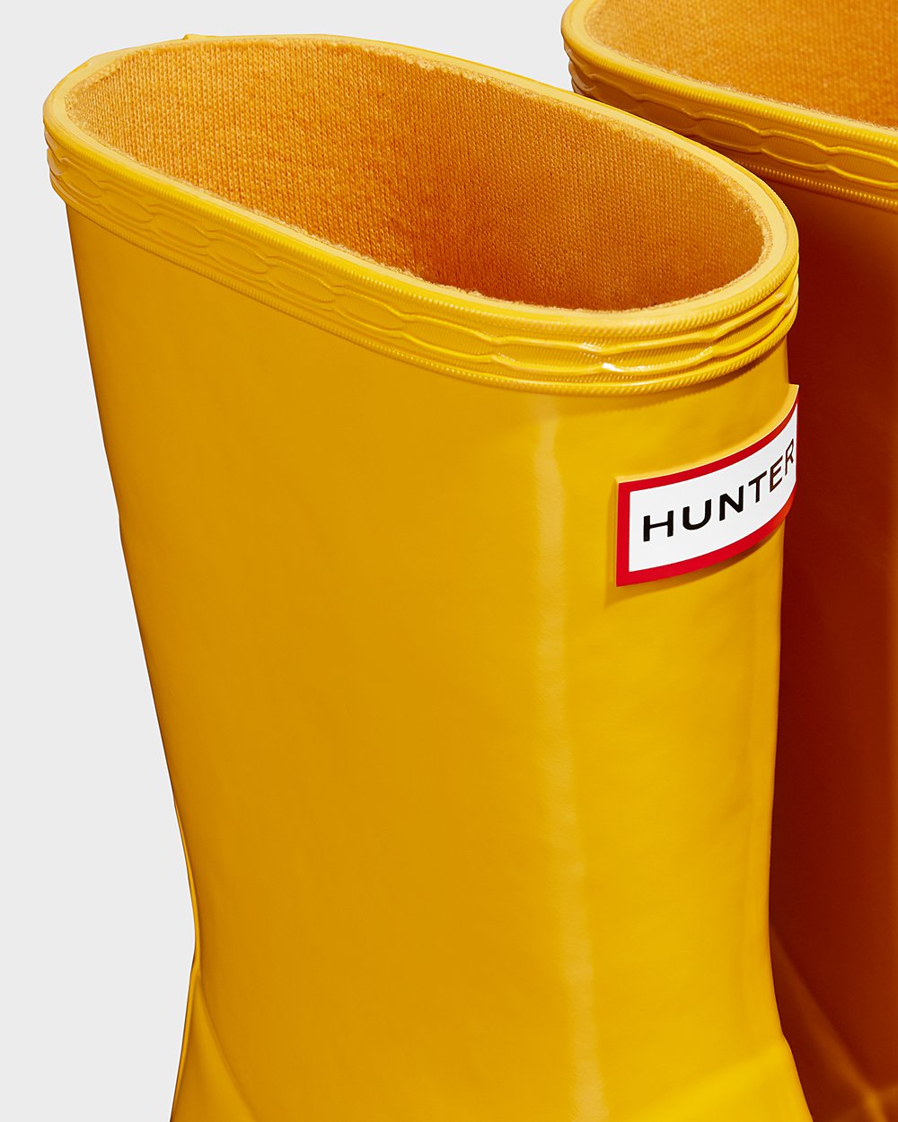 Botas de Lluvia Hunter Niños - Original First Classic Gloss - Amarillos - IQJTRME-56